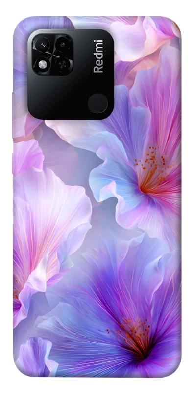 Чехол itsPrint Light purple для Xiaomi Redmi 10A, цветы, купить оптом с доставкой