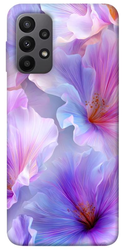 Чехол itsPrint Light purple для Samsung Galaxy A23 4G, цветы, купить оптом с доставкой