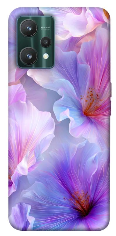 Чехол itsPrint Light purple для Realme 9 Pro, цветы, купить оптом с доставкой