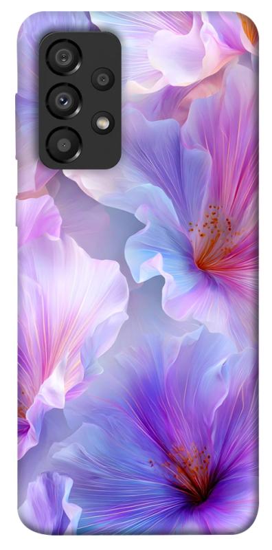 Чехол itsPrint Light purple для Samsung Galaxy A33 5G, цветы, купить оптом с доставкой