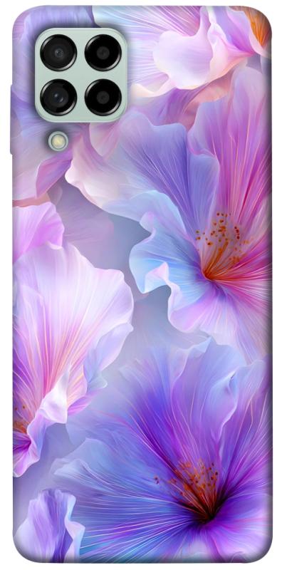Чехол itsPrint Light purple для Samsung Galaxy M53 5G, цветы, купить оптом с доставкой