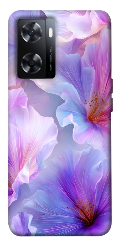 Чехол itsPrint Light purple для OnePlus Nord N20 SE, цветы, купить оптом с доставкой