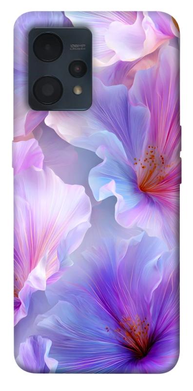 Чехол itsPrint Light purple для Realme 9 4G / 9 Pro+, цветы, купить оптом с доставкой
