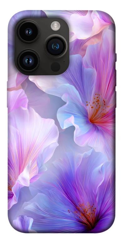 Чохол itsPrint Light purple для Apple iPhone 14 Pro (6.1"), квіти, купити оптом з доставкою