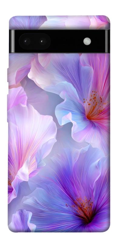 Чехол itsPrint Light purple для Google Pixel 6a, цветы, купить оптом с доставкой