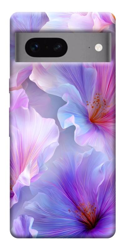 Чохол itsPrint Light purple для Google Pixel 7, квіти, купити оптом з доставкою