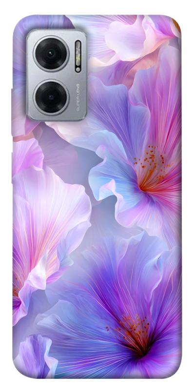 Чехол itsPrint Light purple для Xiaomi Redmi Note 11E, цветы, купить оптом с доставкой
