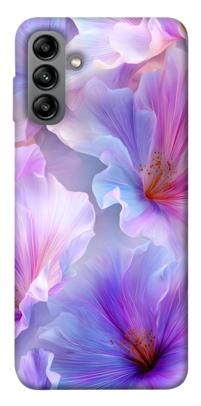 Чехол itsPrint Light purple для Samsung Galaxy A04s, цветы, купить оптом с доставкой