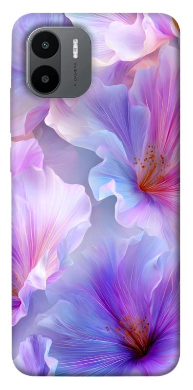 Чехол itsPrint Light purple для Xiaomi Redmi A1+ / A2+, цветы, купить оптом с доставкой
