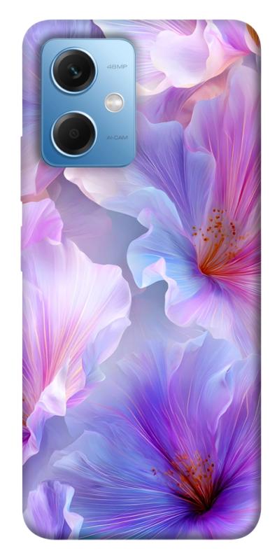 Чехол itsPrint Light purple для Xiaomi Redmi Note 12 5G, цветы, купить оптом с доставкой