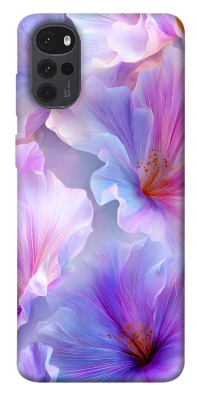 Чохол itsPrint Light purple для Motorola Moto G22, квіти, купити оптом з доставкою