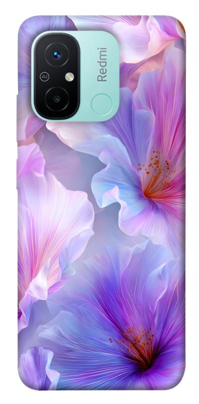 Чехол itsPrint Light purple для Xiaomi Redmi 12C, цветы, купить оптом с доставкой