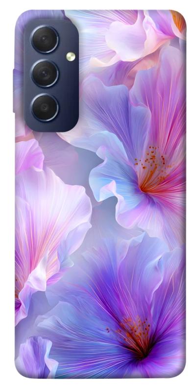 Чехол itsPrint Light purple для Samsung Galaxy M54 5G, цветы, купить оптом с доставкой