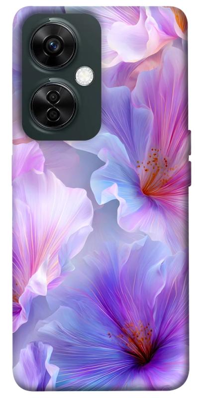 Чехол itsPrint Light purple для OnePlus Nord CE 3 Lite, цветы, купить оптом с доставкой