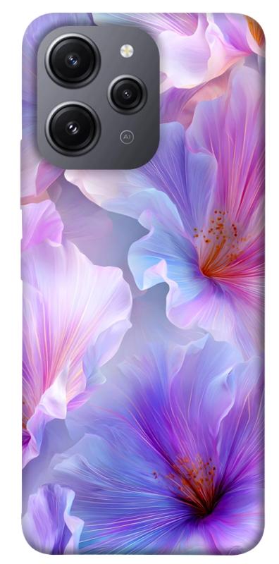 Чехол itsPrint Light purple для Xiaomi Redmi 12, цветы, купить оптом с доставкой