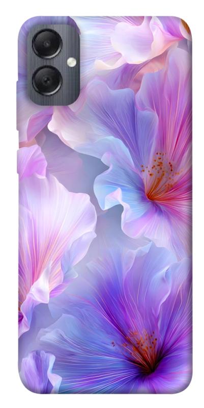 Чехол itsPrint Light purple для Samsung Galaxy A05, цветы, купить оптом с доставкой