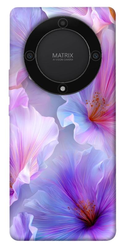 Чехол itsPrint Light purple для Huawei Magic5 Lite, цветы, купить оптом с доставкой