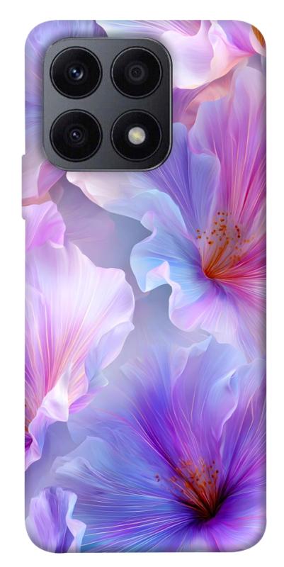 Чехол itsPrint Light purple для Huawei Honor X8a, цветы, купить оптом с доставкой