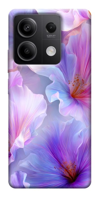 Чехол itsPrint Light purple для Xiaomi Redmi Note 13 5G, цветы, купить оптом с доставкой