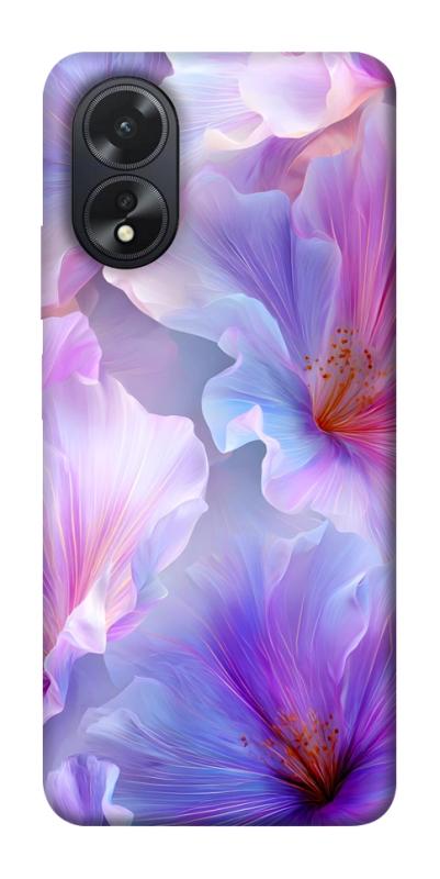 Чехол itsPrint Light purple для Oppo A38, цветы, купить оптом с доставкой