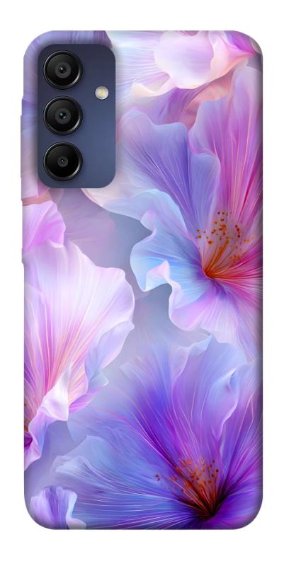 Чехол itsPrint Light purple для Samsung Galaxy A15 4G/5G, цветы, купить оптом с доставкой