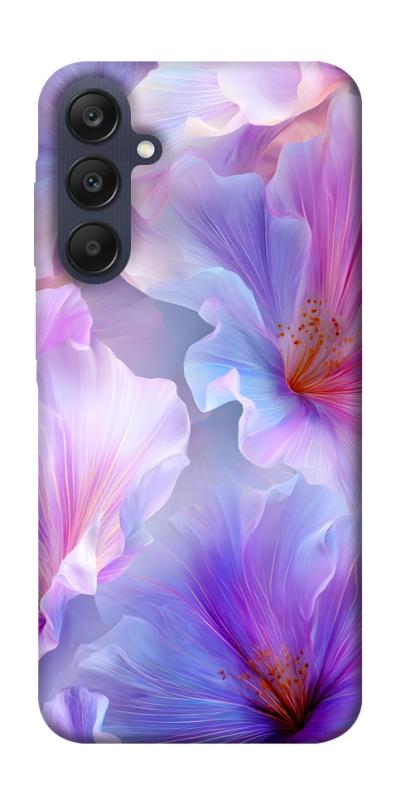 Чехол itsPrint Light purple для Samsung Galaxy A25 5G, цветы, купить оптом с доставкой