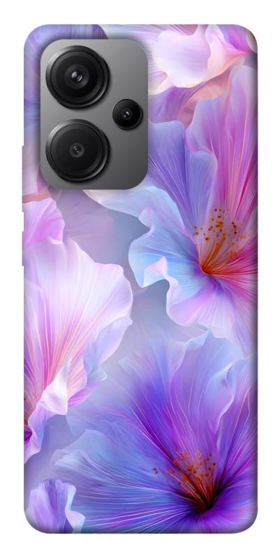 Чехол itsPrint Light purple для Xiaomi Redmi Note 13 Pro+, цветы, купить оптом с доставкой