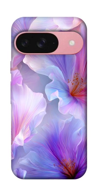 Чехол itsPrint Light purple для Google Pixel 9, цветы, купить оптом с доставкой
