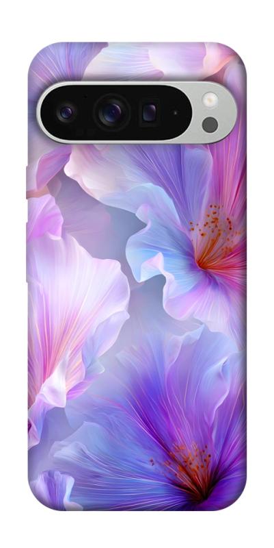 Чехол itsPrint Light purple для Google Pixel 9 Pro XL, цветы, купить оптом с доставкой