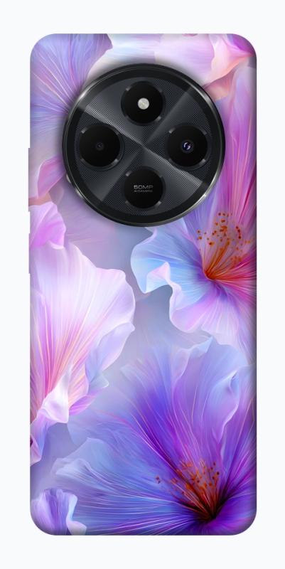 Чехол itsPrint Light purple для Xiaomi Redmi 14C / Poco C75, цветы, купить оптом с доставкой