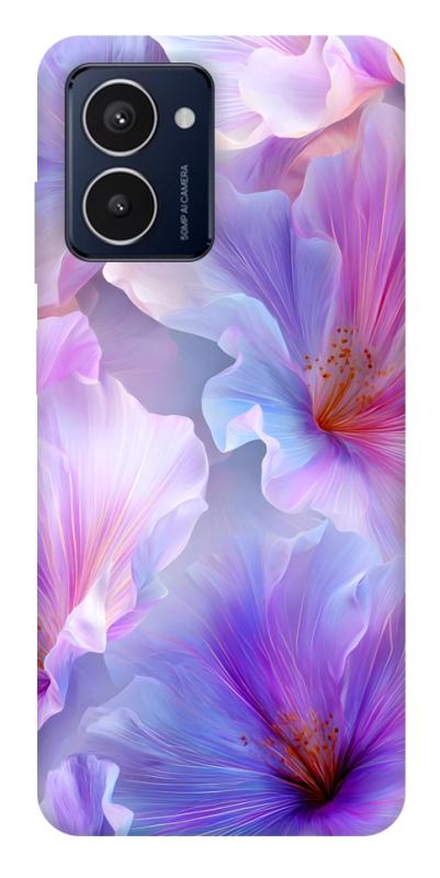 Чехол itsPrint Light purple для HMD Pulse Pro, цветы, купить оптом с доставкой