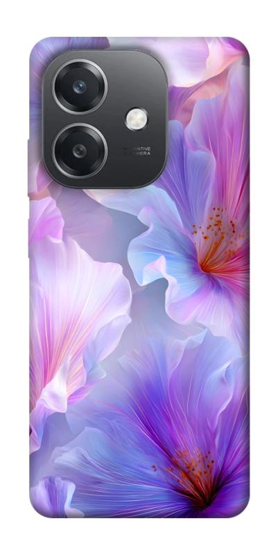 Чехол itsPrint Light purple для Oppo A3 4G, цветы, купить оптом с доставкой