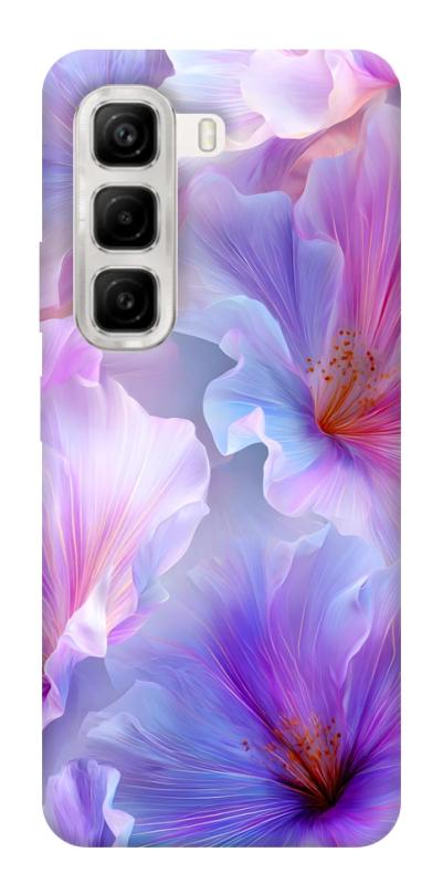 Чехол itsPrint Light purple для Infinix Hot 50 4G, цветы, купить оптом с доставкой