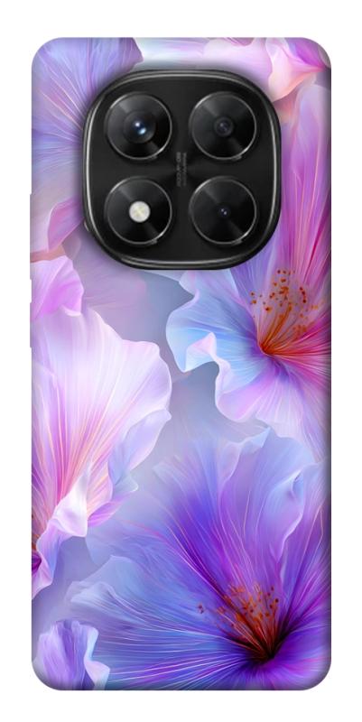 Чехол itsPrint Light purple для Xiaomi Redmi Note 14 Pro 5G, цветы, купить оптом с доставкой