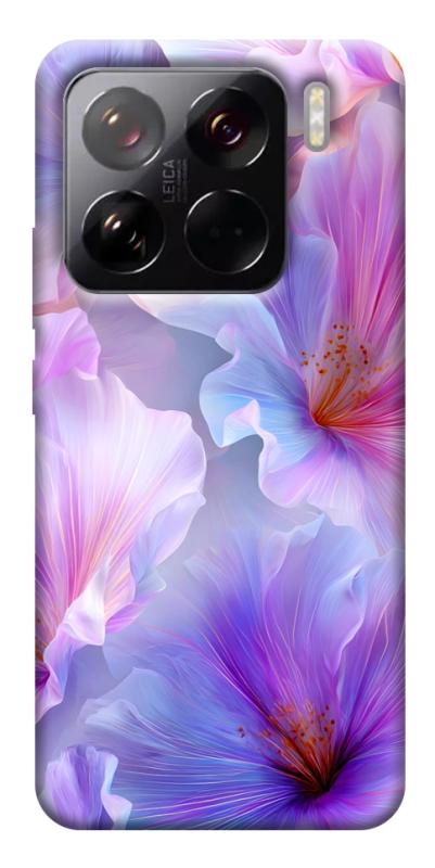 Чехол itsPrint Light purple для Xiaomi 15 Pro, цветы, купить оптом с доставкой