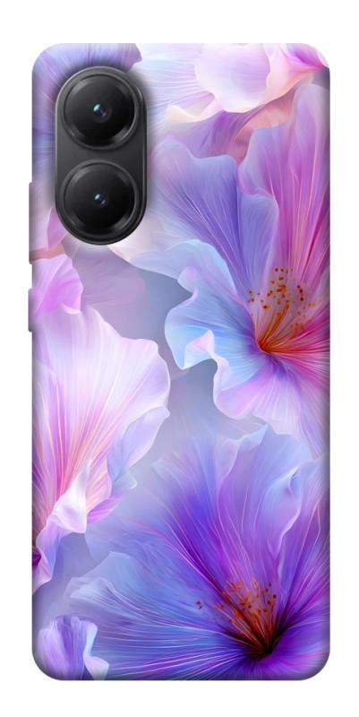 Чехол itsPrint Light purple для Xiaomi Poco X7 Pro, цветы, купить оптом с доставкой
