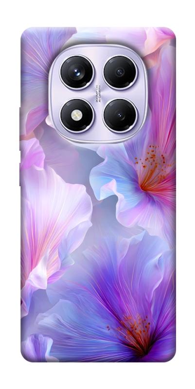 Чехол itsPrint Light purple для Xiaomi Poco X7, цветы, купить оптом с доставкой