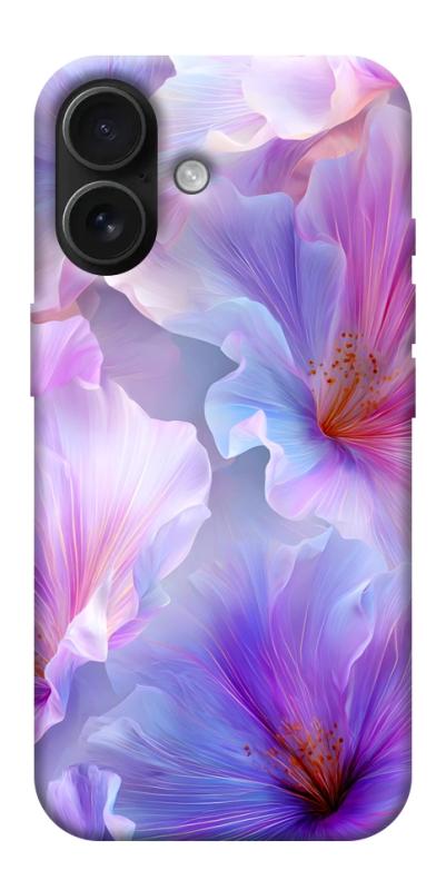 Чехол itsPrint Light purple для Apple iPhone 17 (6.3"), цветы, купить оптом с доставкой