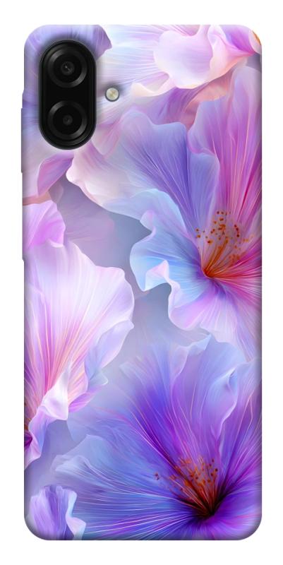 Чехол itsPrint Light purple для Samsung Galaxy A07, цветы, купить оптом с доставкой
