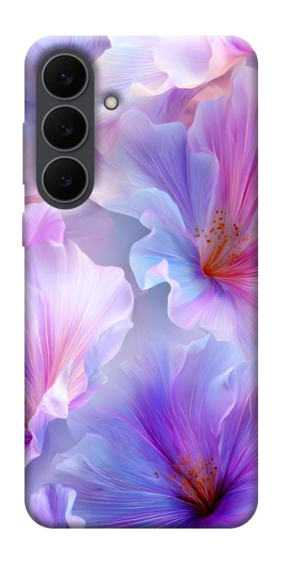 Чехол itsPrint Light purple для Samsung Galaxy S25 FE, цветы, купить оптом с доставкой