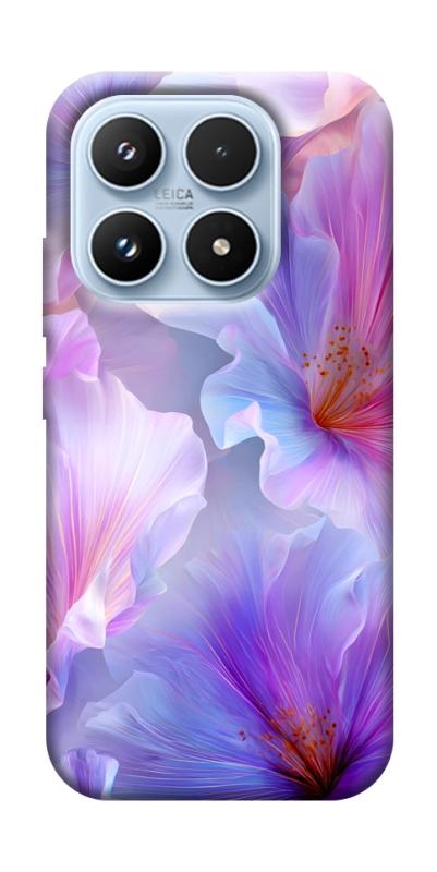 Чехол itsPrint Light purple для Xiaomi 17 Pro, цветы, купить оптом с доставкой