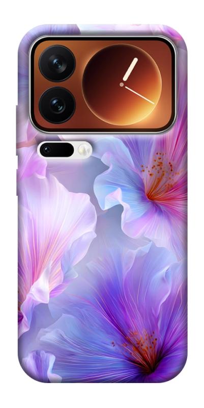 Чехол itsPrint Light purple для Xiaomi 17 Pro Max, цветы, купить оптом с доставкой