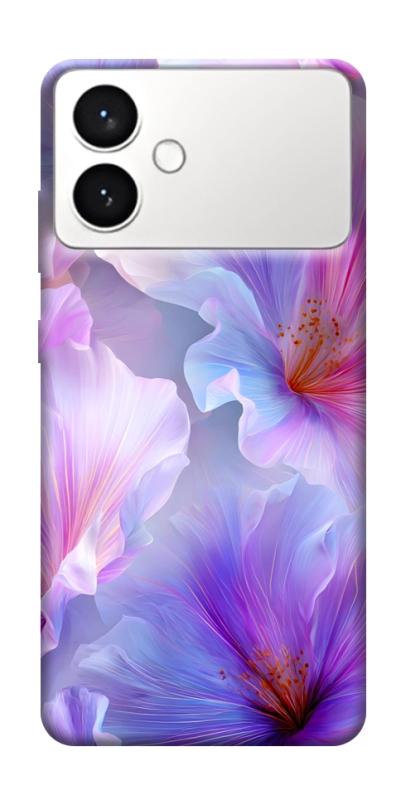 Чехол itsPrint Light purple для Samsung Galaxy S26+, цветы, купить оптом с доставкой