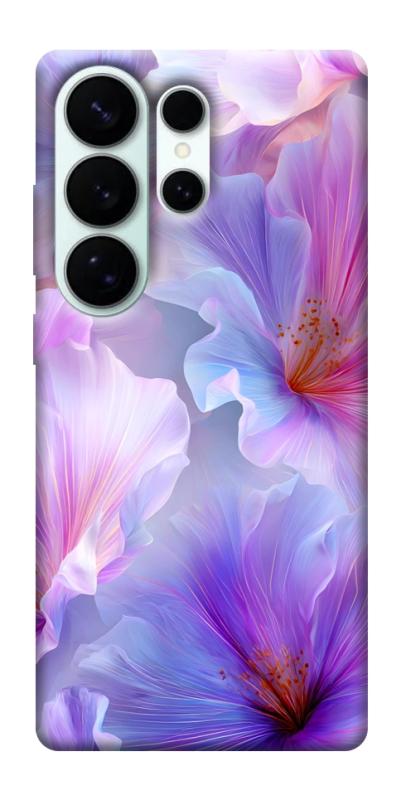Чехол itsPrint Light purple для Samsung Galaxy S26 Ultra, цветы, купить оптом с доставкой