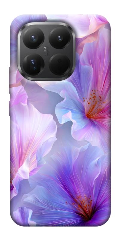 Чехол itsPrint Light purple для Xiaomi 15T Pro, цветы, купить оптом с доставкой