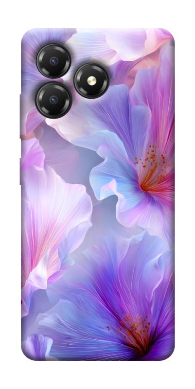 Чохол itsPrint Light purple для ZTE Blade A36, квіти, купити оптом з доставкою