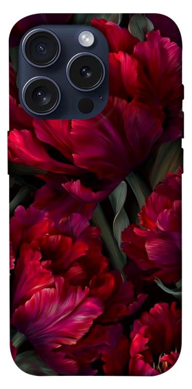 Чехол itsPrint Passion flower для Apple iPhone 15 Pro (6.1"), цветы, купить оптом с доставкой