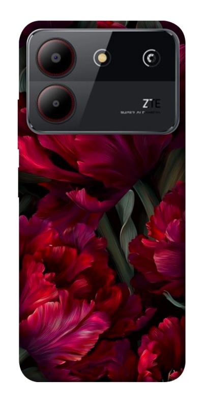 Чехол itsPrint Passion flower для ZTE Blade A54 4G, цветы, купить оптом с доставкой