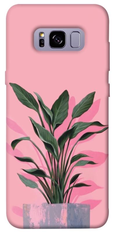 Чехол itsPrint Pink plant для Samsung G955 Galaxy S8 Plus, цветы, купить оптом с доставкой