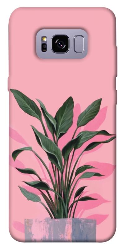 Чехол itsPrint Pink plant для Samsung G955 Galaxy S8 Plus, цветы, купить оптом с доставкой